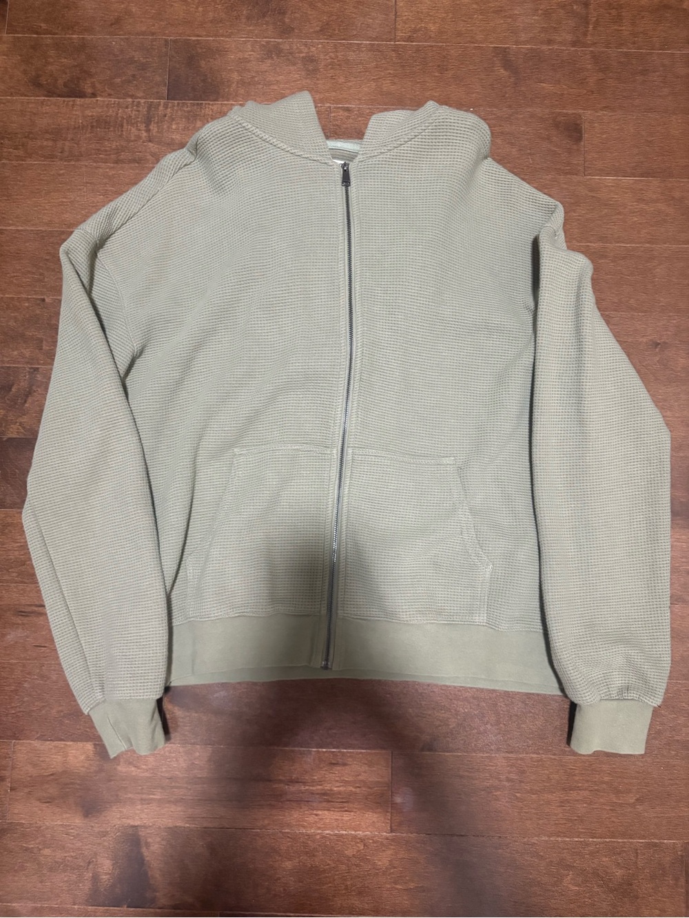 Brunette the Label Waffle Full Zip Hoodie